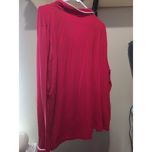Vineyard Vines Red 2 Piece Pajama Set Women's 2XL Soft Stretchy Long Sleeve - Picture 5 of 9